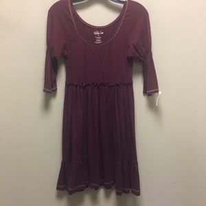 Burgundy Matilda Jane Dress